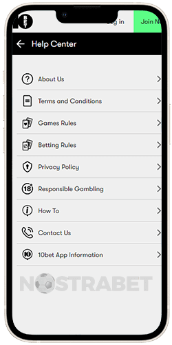 10bet South Africa iOS Help Center