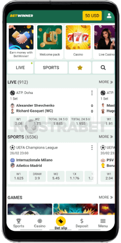 BetWinner mobile app