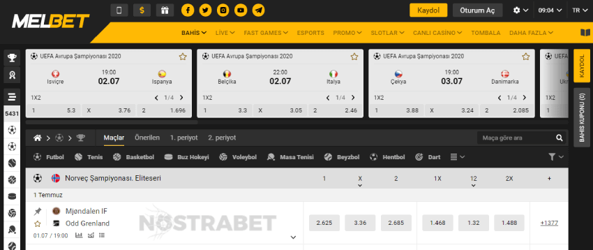 melbet spor bahisleri