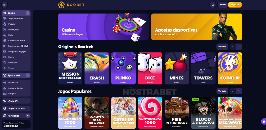 roobet casino website design