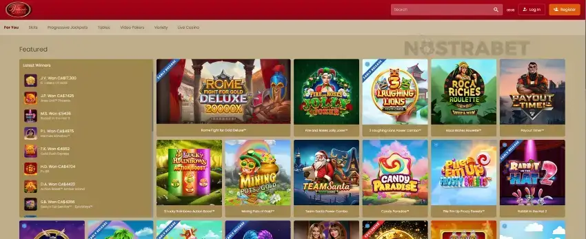 Villento casino games